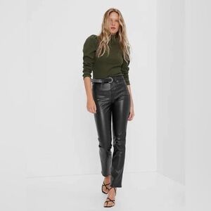 GAP Vintage Slim High Rise Vegan Leather Pants - Size 16 SHORT